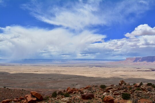 virga over arizona - utah border