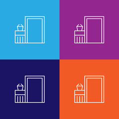 Travel check in outline icon. Elements of travel illustration icon. Signs and symbols can be used for web, logo, mobile app, UI, UX