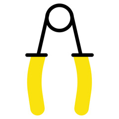 forearm hand grip gym fitness exercise vector icon 