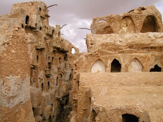 KSAR NALUT IN WESTERN LIBYA. TRADITIONAL BERBER ARCHITECTURE