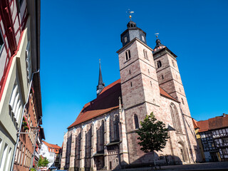 Fototapeta na wymiar Stadtkirche St. Georg in Schmalkalden