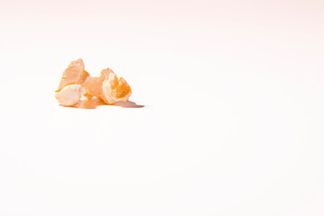 Popcorn snack on a white background