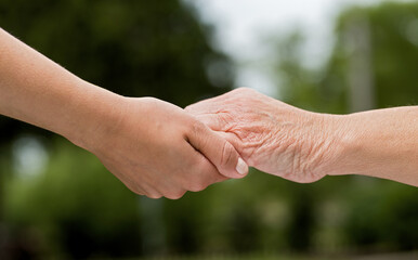 The helping hands for elderly home care