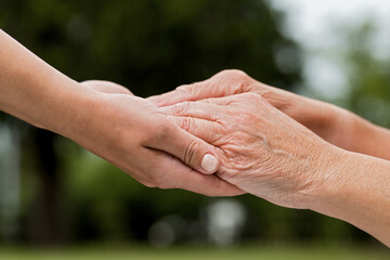 The helping hands for elderly home care