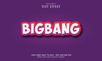 Editable Text Effect, Words & Fonts Can Be Changed	