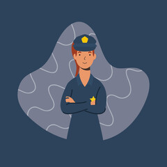 police officer essential worker character