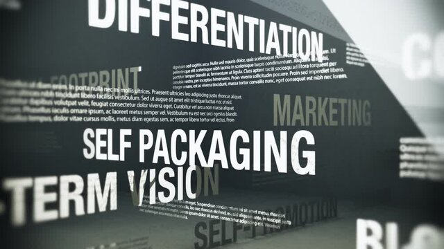 Personal Branding Related Terms Seamless Looping Animation