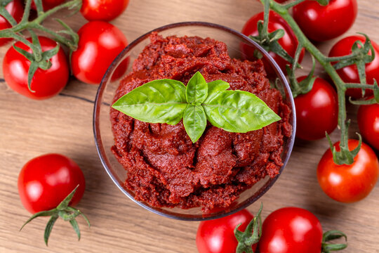 Fresh Tomato And Tomatoes Paste