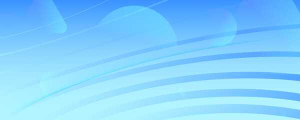 Blue Gradient Background. 3d Fluid Lines Pattern. 