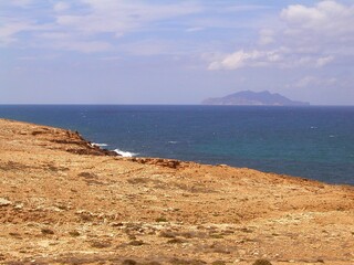 EL HAOUARIA, TUNISIA. ROCKY COAST IN NORTHERN TUNISIA. 