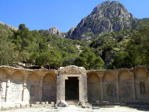 ZAGHOUAN . TUNISIA. ROMAN RUINS. THE WATER TEMPLE. 