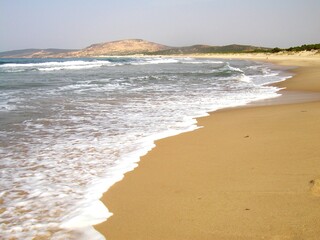 CAP SERRAT BEACH IN NORTHERN TUNISIA.