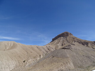 Fototapeta na wymiar View of Cerro Baul (Moquegua, Peru)
