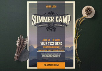 Summer Camp Event Flyer Layout