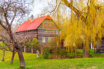 Kopic Farmhouse, Czech: Kopicuv statek. Traditional rural house in Bohemian Paradise, Czech Republic © pyty
