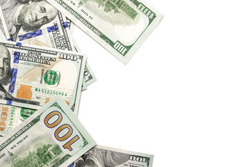 Dollar bill. Washington American cash. Usd money isolated on white background.