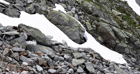 rocks in the mountains