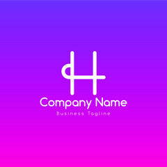 Obraz premium h logo design vector icon
