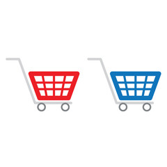 Shopping cart icon Vector trolley sign