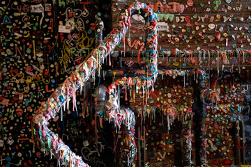 Obraz premium Gum on a wall in Seattle, Washington 