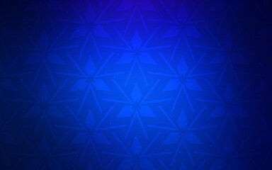 Dark BLUE vector layout with lines, triangles. Abstract gradient illustration with triangles. Template for wallpapers.