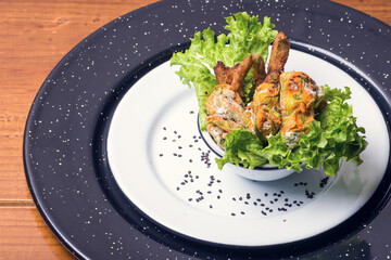 Traditional mexican food gourmet. Mexican food on wooden table.