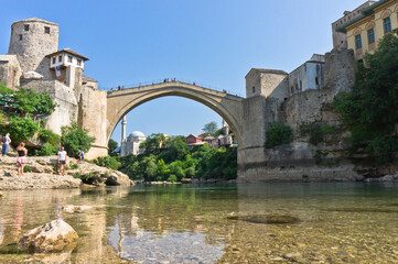 Fototapeta na wymiar Mostar, Bosnia-Herzegovina, Balkans, Europe