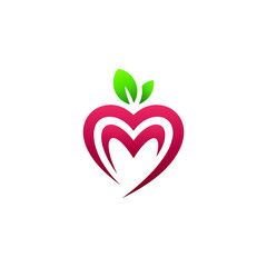 apple lover logo design template