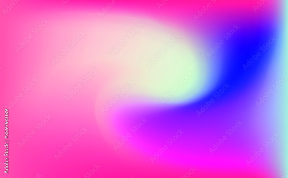 Poster abstract blurred holographic background with colorful stains.