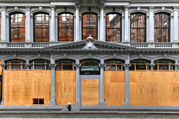 Boarded Up Stores - New York City