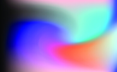 Abstract blurred holographic background with colorful stains.
