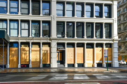 Boarded Up Stores - New York City