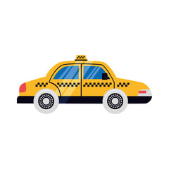 Fototapeta na wymiar Isolated taxi car vector design