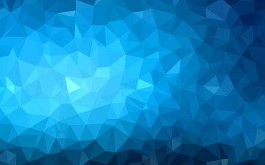 Light BLUE vector shining triangular background. A completely new color illustration in a polygonal style. Template for cell phone's backgrounds.