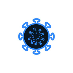 Virus icon, Corona virus icon, health care virus icon