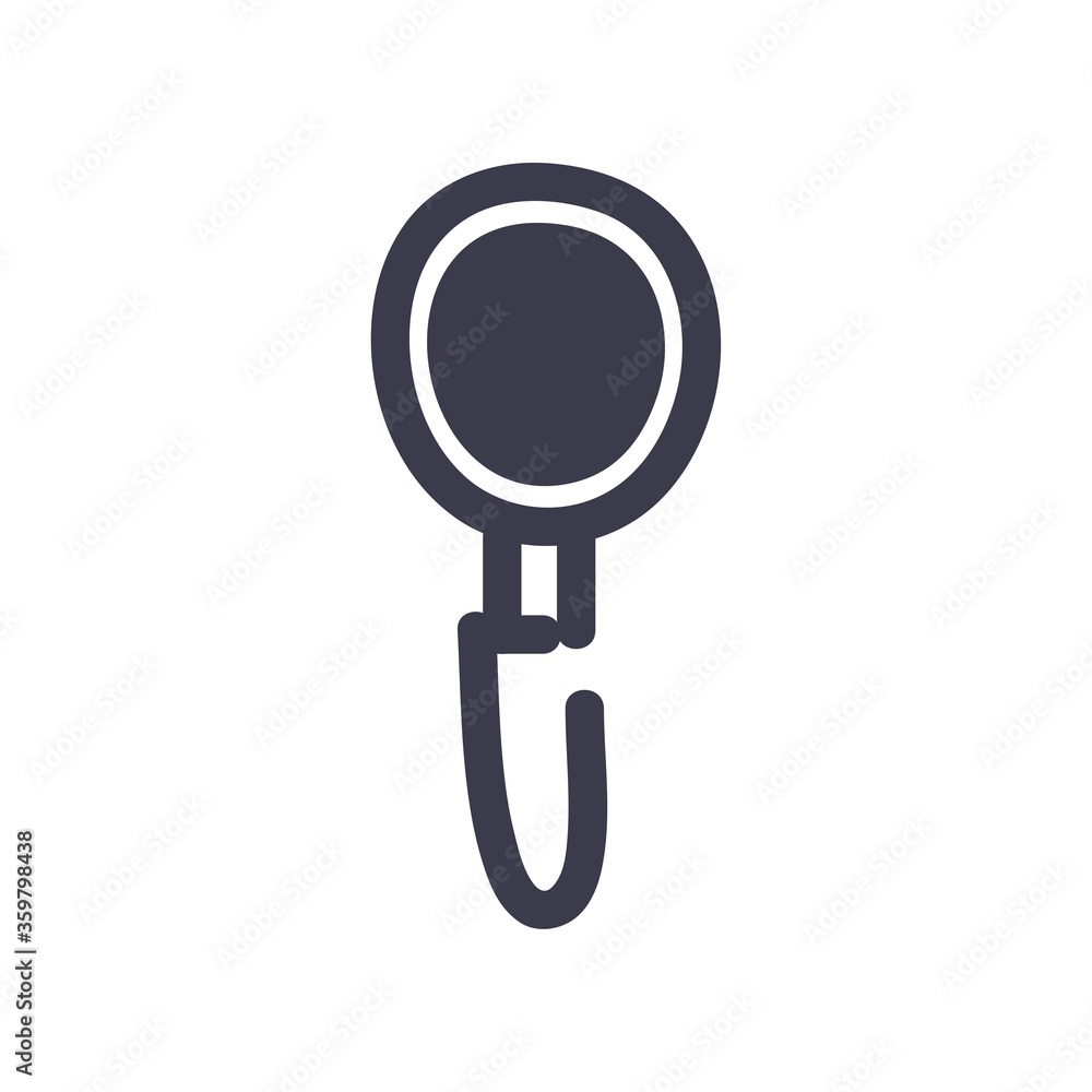Poster isolated lupe fill style icon vector design
