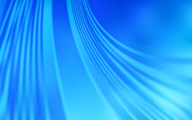 Light BLUE vector template with bent lines. Shining colorful illustration in simple style. A completely new template for your design.