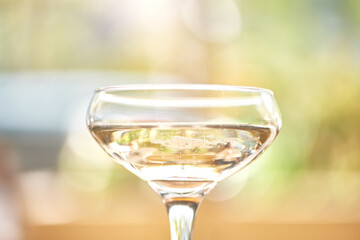 Champagne on Outdoor Patio