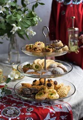 Traditional Moroccan cookies . Holiday ending Ramadan. 