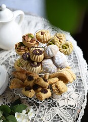 Traditional Moroccan cookies . Holiday ending Ramadan. 
