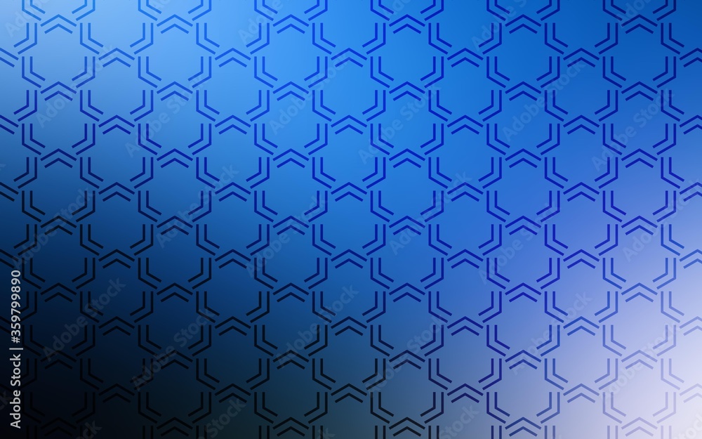 Poster dark blue vector template with repeated sticks. lines on blurred abstract background with gradient. 