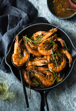 Pan Roasted Prawns