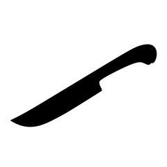 A sharp kitchen knife a large. Vector image.