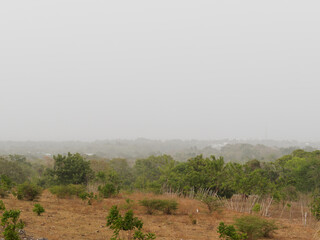 Sand, Dust Storm. Dominican Republic..