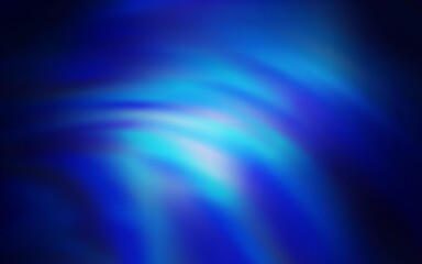 Dark BLUE vector background with curved lines. Colorful illustration in simple style with gradient. A new texture for your  ad, booklets, leaflets.