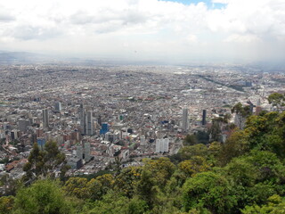 Views from Montserrate Bogota Colombia mountain 2019