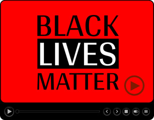 Fototapeta premium Black Lives Matter, I Can't Breathe. Protest Banner about Human Right of Black People in US. Black Lives Matter. America.