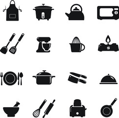 kitchen icons set