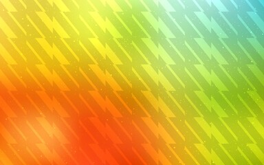 Light Green, Red vector pattern with sharp lines. Colorful shining illustration with lines on abstract template. Smart design for your business advert.