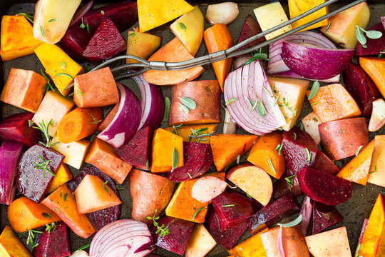 Tray of Vegetables to Roast